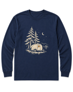 Teardrop Camper Long Sleeve Shirt - Navy