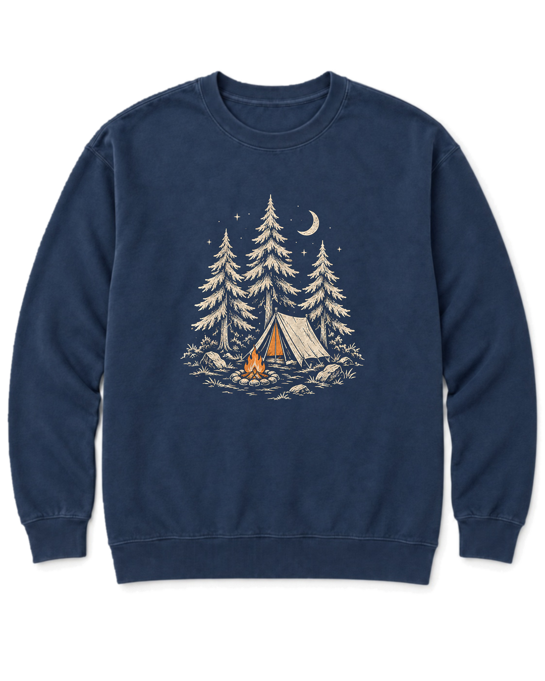 Camp Under the Pines Sweatshirt - True Navy