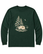 Teardrop Camper Long Sleeve Shirt - Forest Green