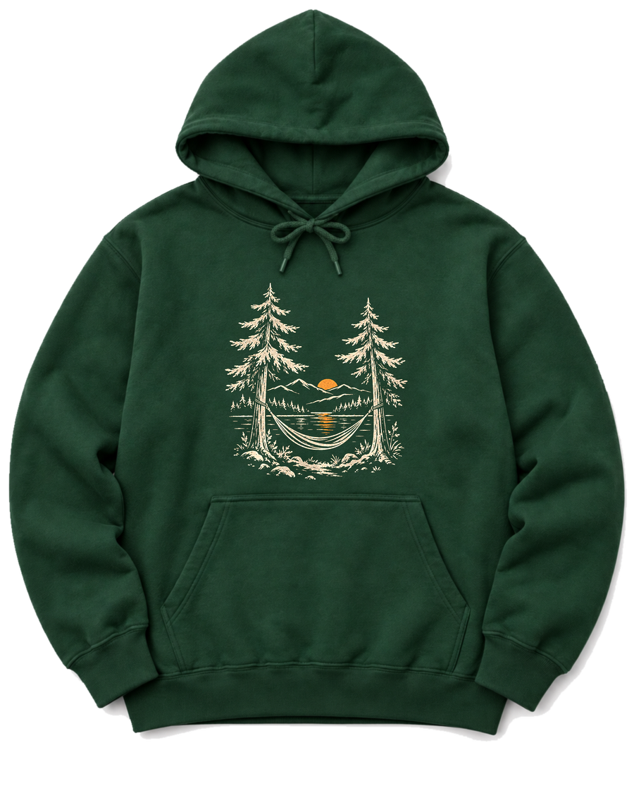Hammock Hours Hoodie - Forest Green