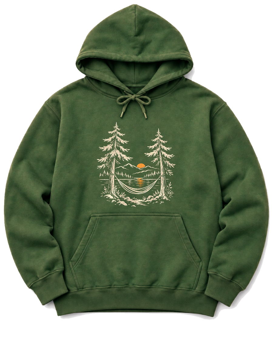 Hammock Hours Hoodie - Military Green