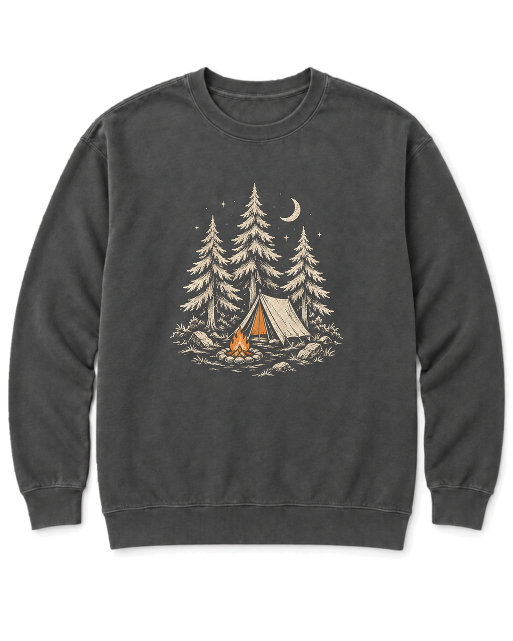 Camp Under the Pines Sweatshirt - Pepper