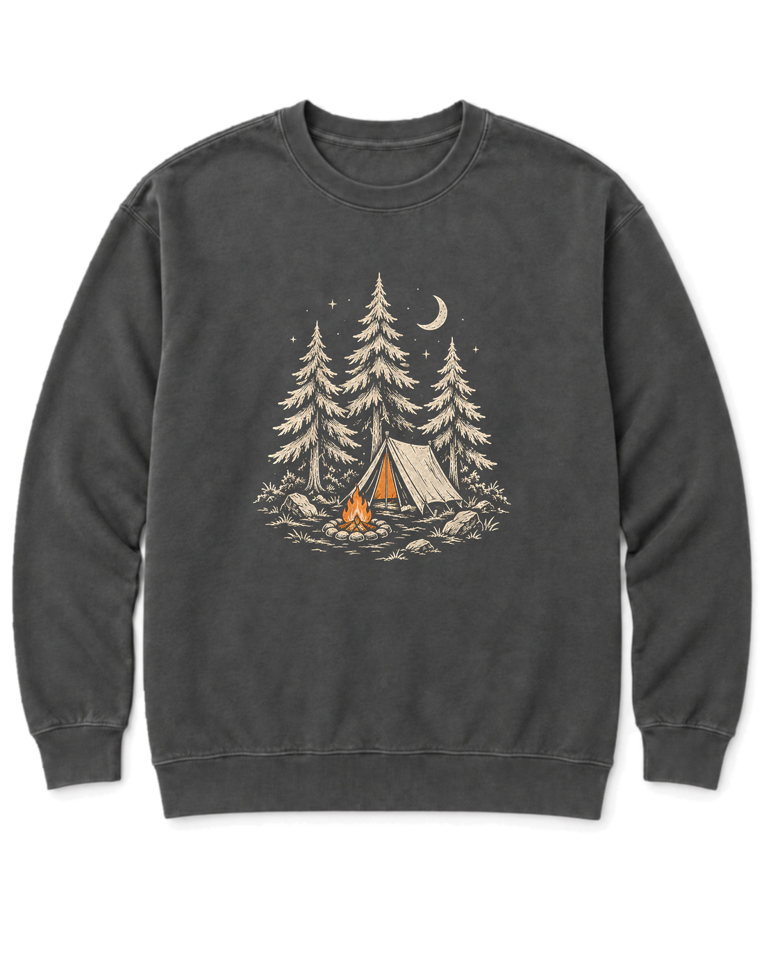 Camp Under the Pines Sweatshirt - Pepper