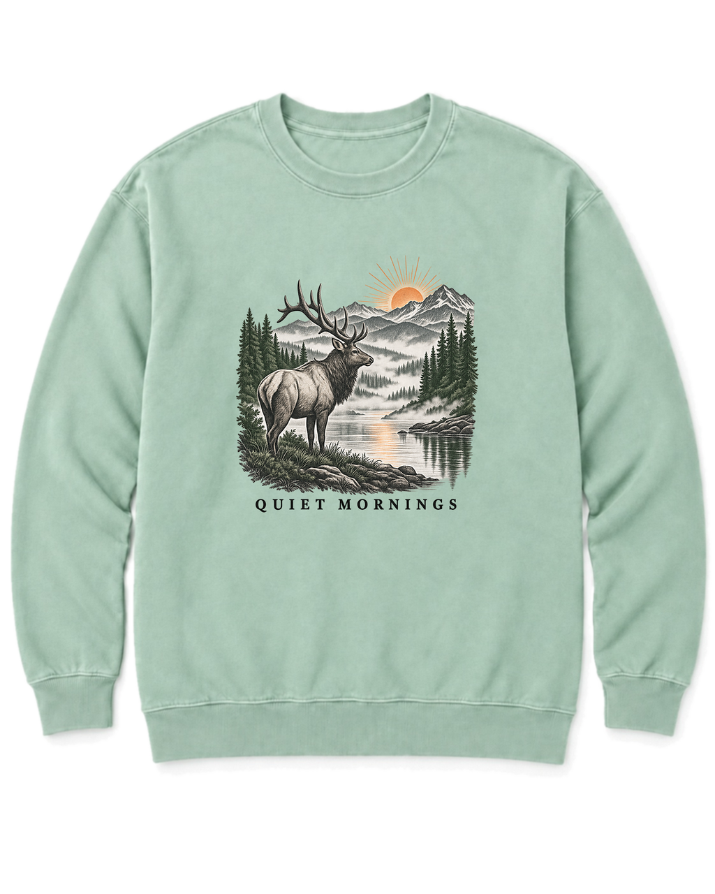 Quiet Mornings Sweatshirt - Chalky Mint