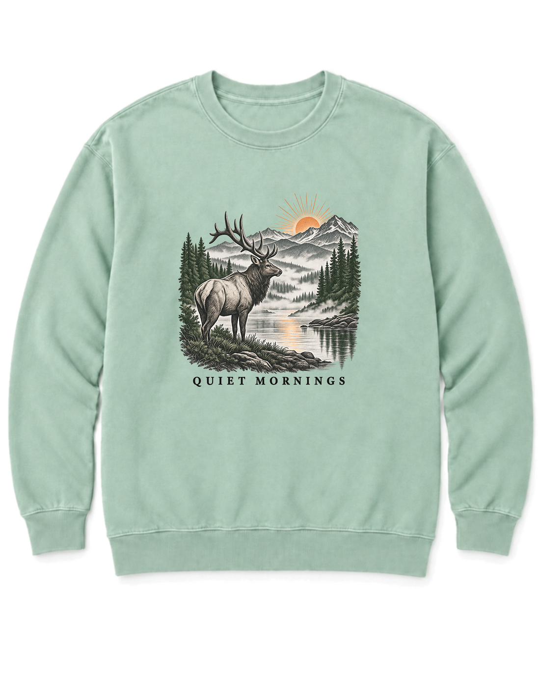 Quiet Mornings Sweatshirt - Chalky Mint
