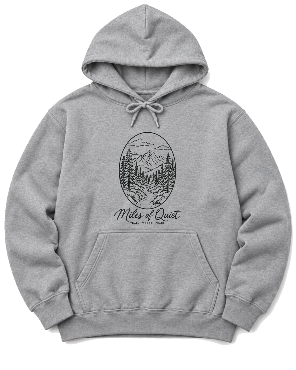 Miles of Quiet Hoodie - Sport Grey