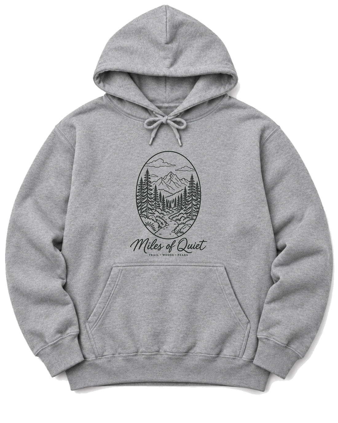 Miles of Quiet Hoodie - Sport Grey