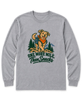 One More Mile, Then Snacks Long Sleeve Shirt - Sport Grey