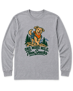 One More Mile, Then Snacks Long Sleeve Shirt - Sport Grey