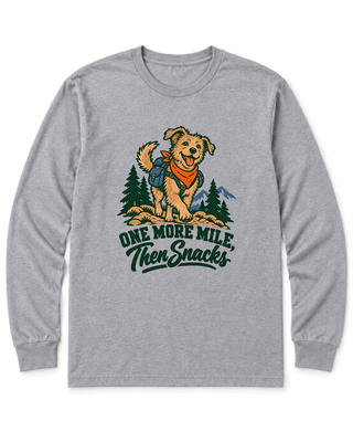 One More Mile, Then Snacks Long Sleeve Shirt