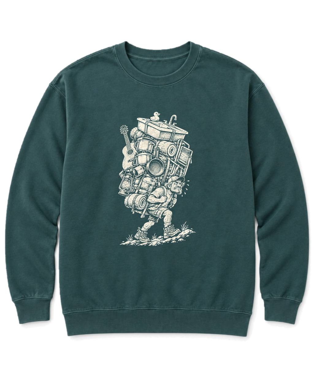 Overpacked Hiker Sweatshirt - Blue Spruce