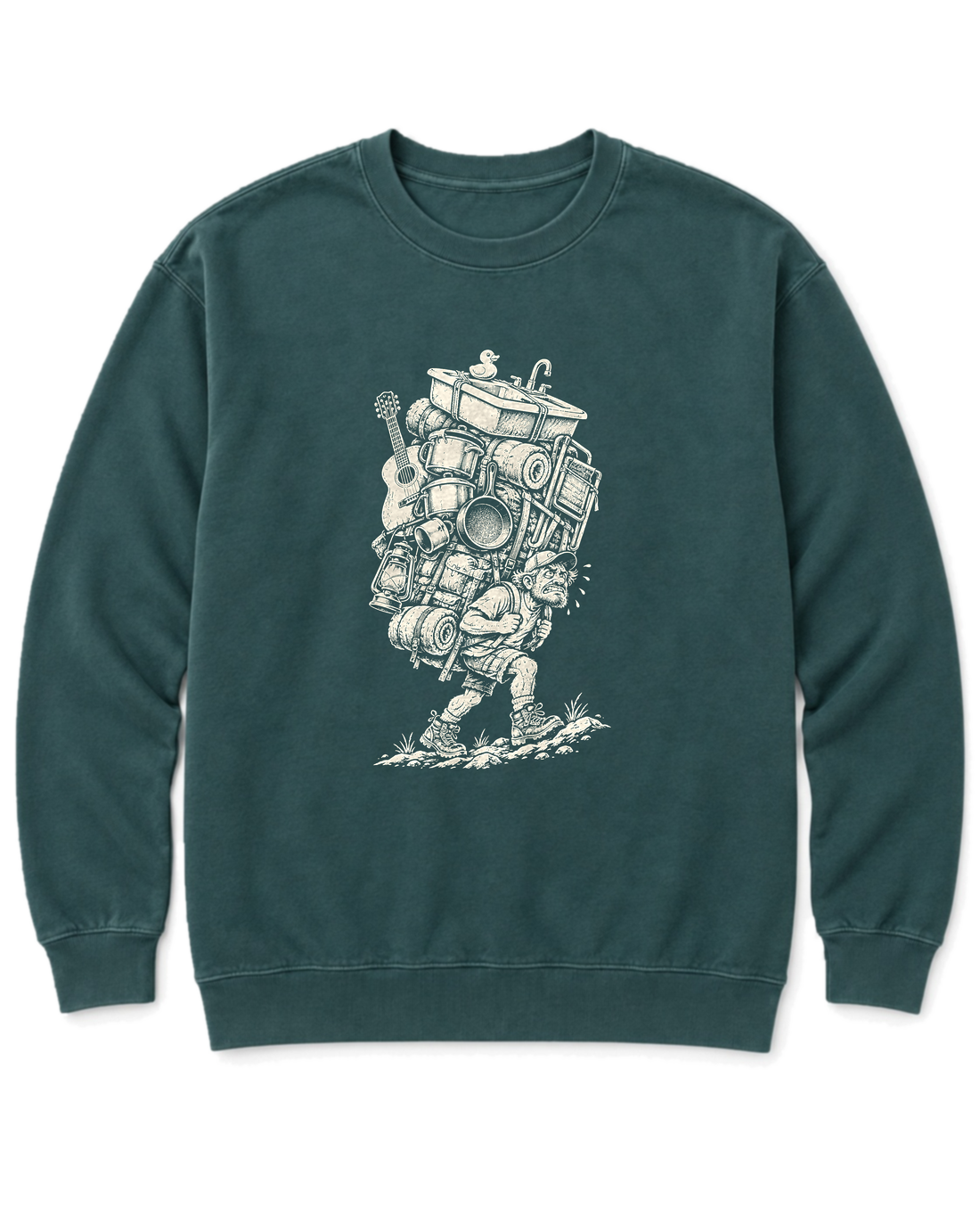 Overpacked Hiker Sweatshirt - Blue Spruce