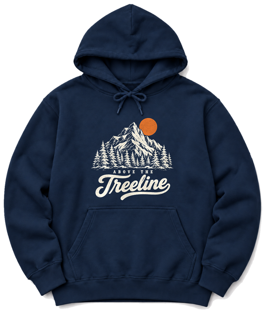 Above the Treeline Hoodie - Navy