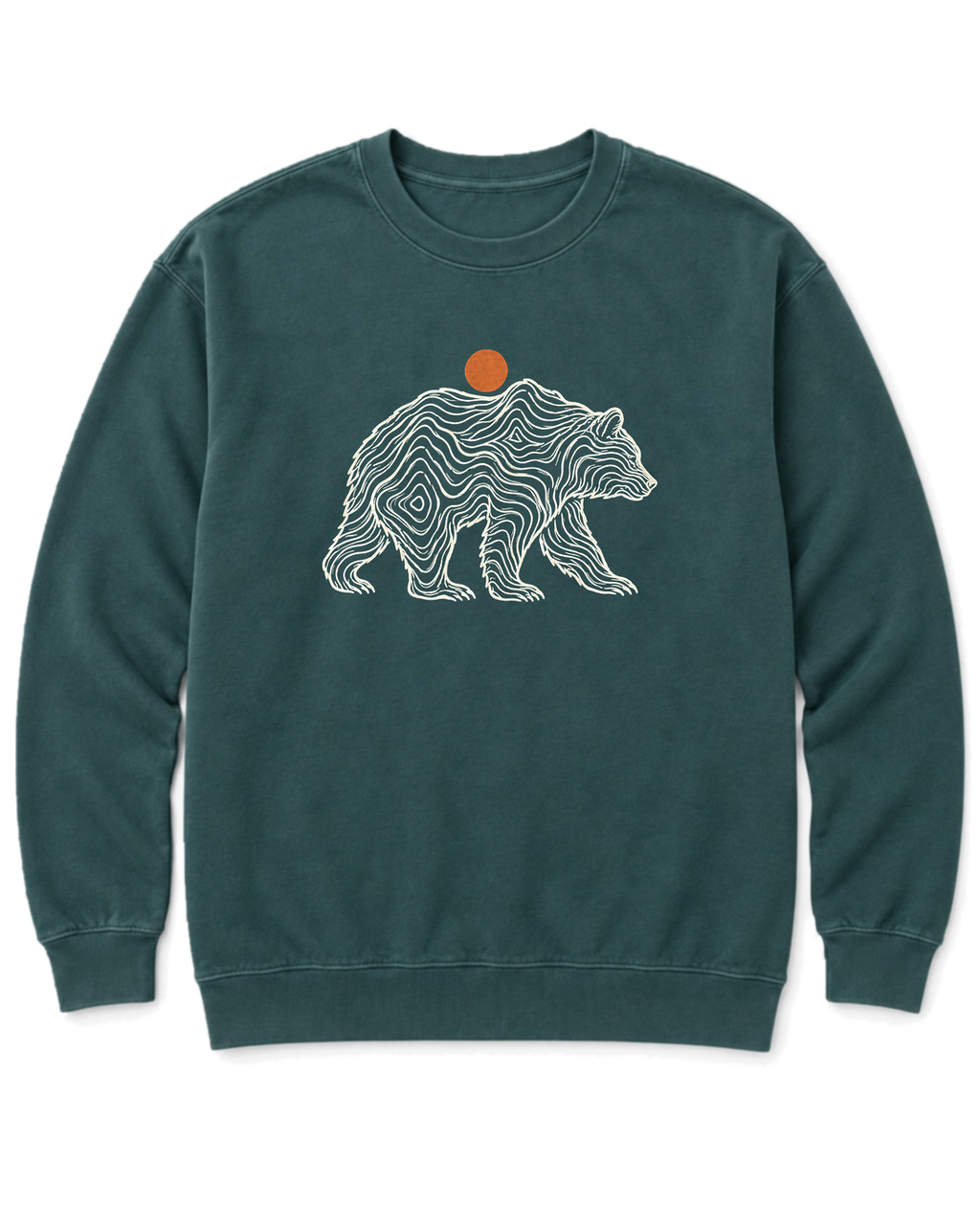 Topo Bear Sweatshirt - Blue Spruce