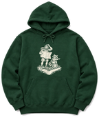 Upside-Down Map Hoodie - Forest Green