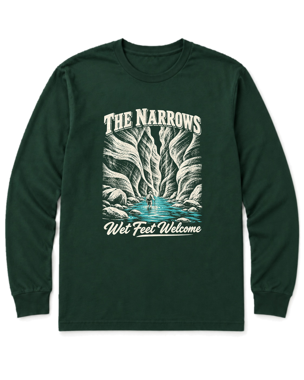 The Narrows Long Sleeve Shirt - Forest Green