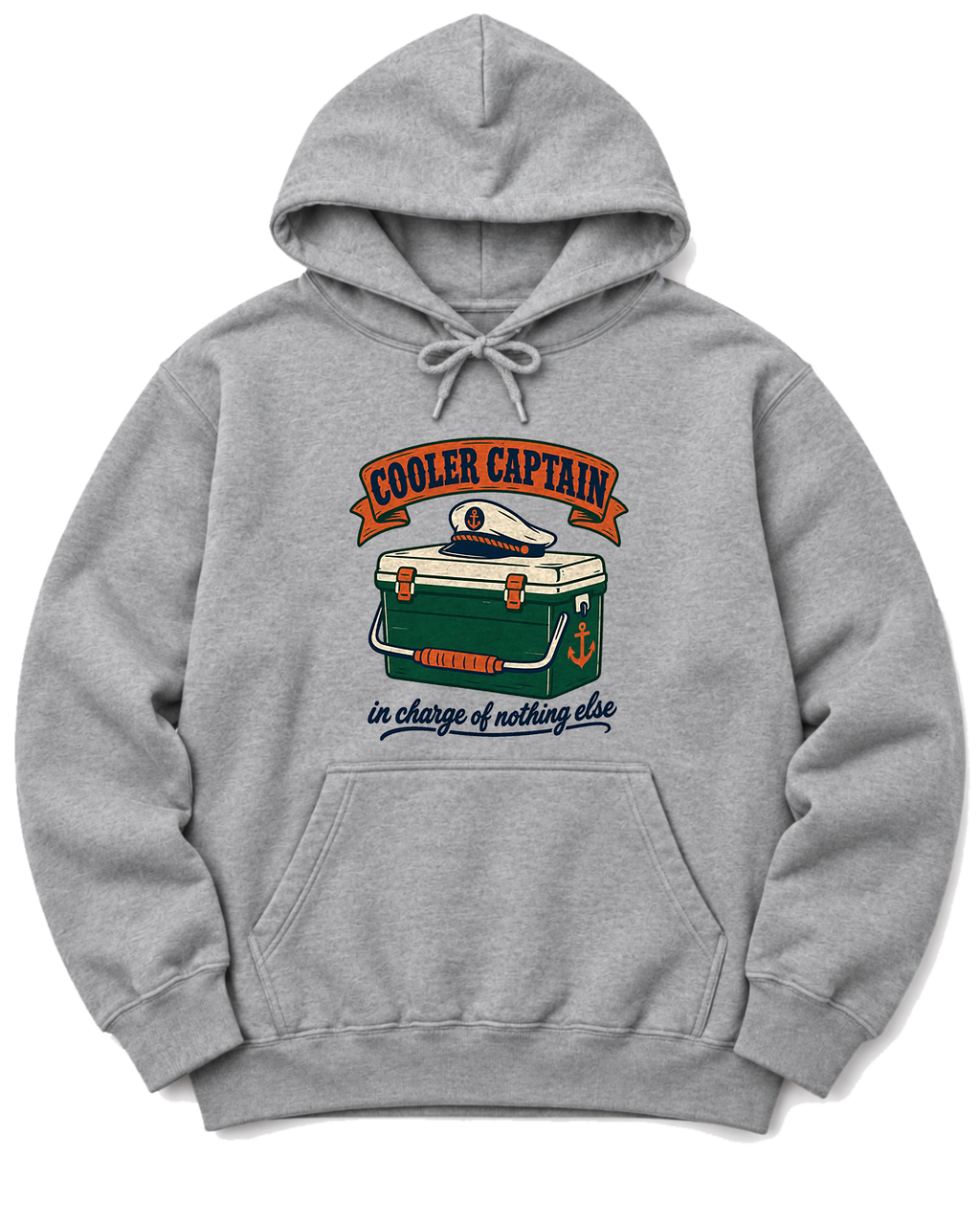 Cooler Captain Hoodie - Sport Grey