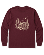 Cabin Glow Long Sleeve Shirt - Maroon