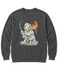 Gone Fishing Grizzly Sweatshirt - Pepper