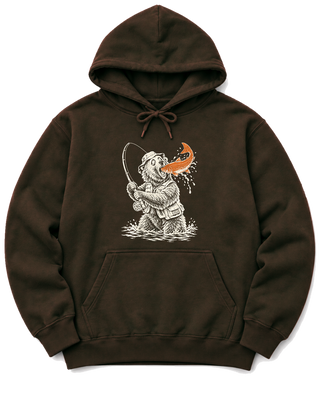 Gone Fishing Grizzly Hoodie