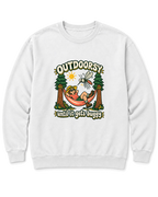 Outdoorsy Until It Gets Buggy Sweatshirt - White