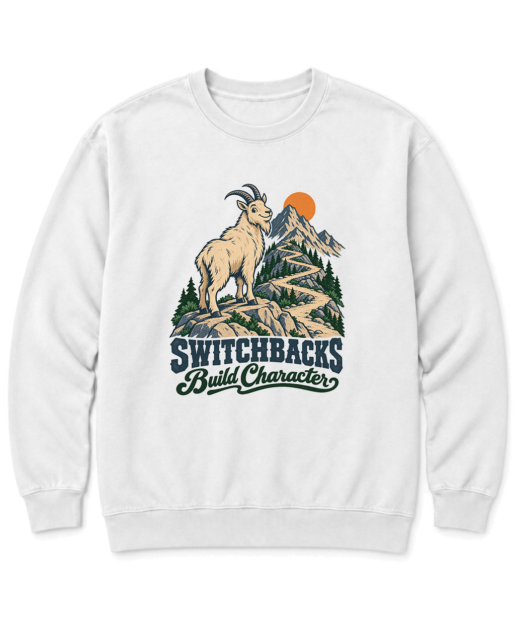Switchbacks Build Character Sweatshirt - White