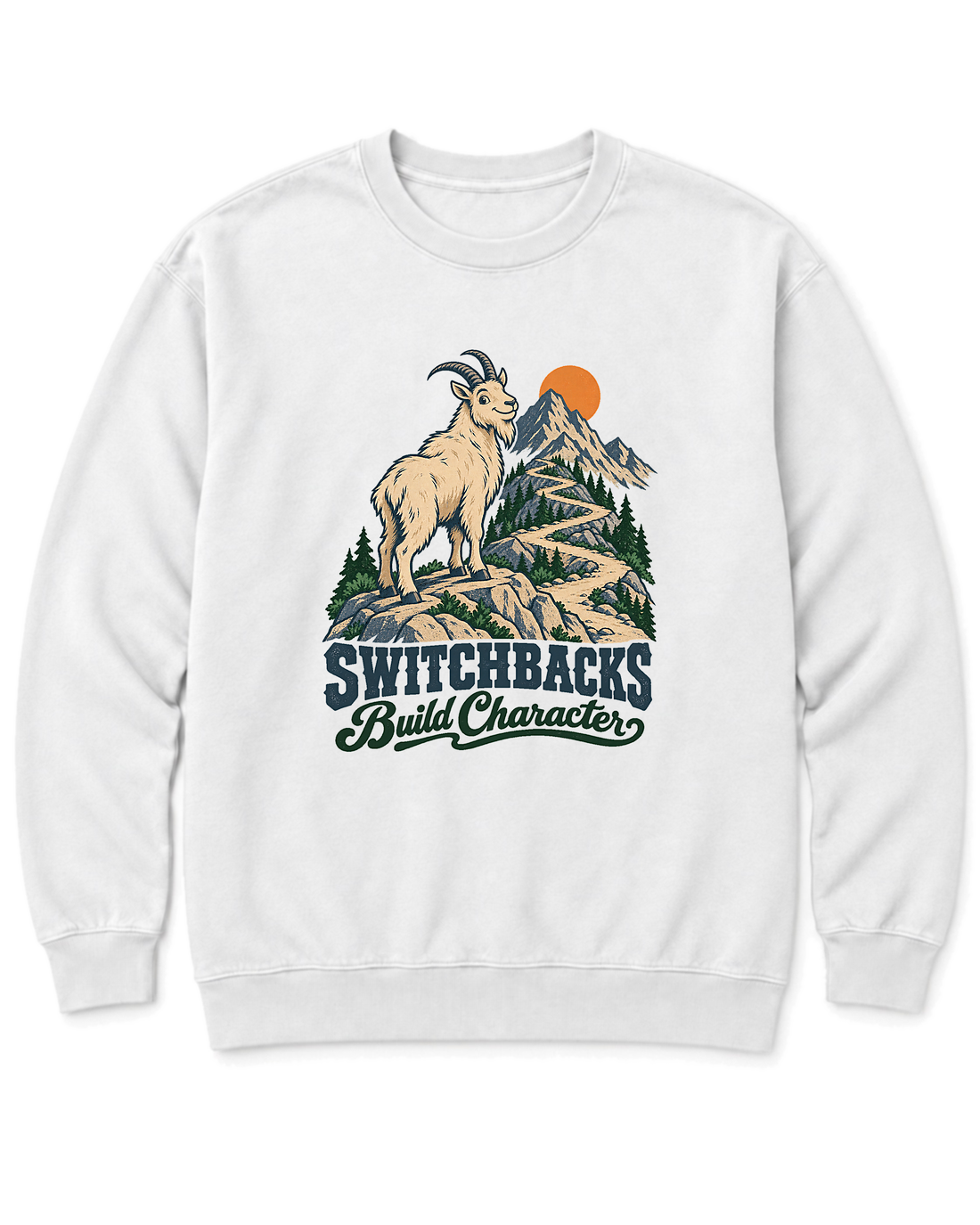 Switchbacks Build Character Sweatshirt - White