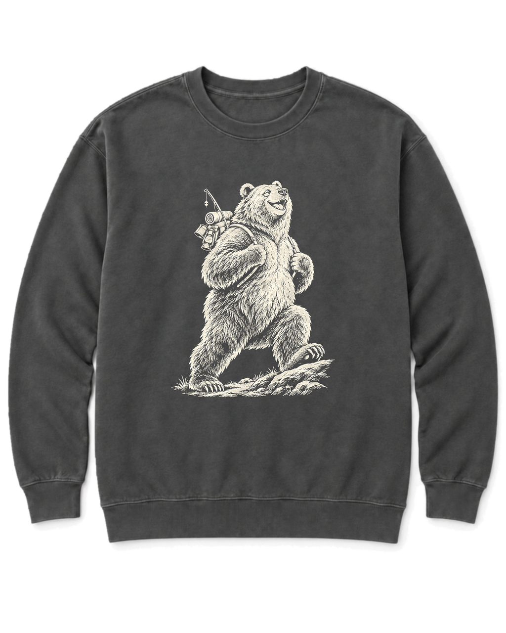 Tiny Backpack Grizzly Sweatshirt - Pepper