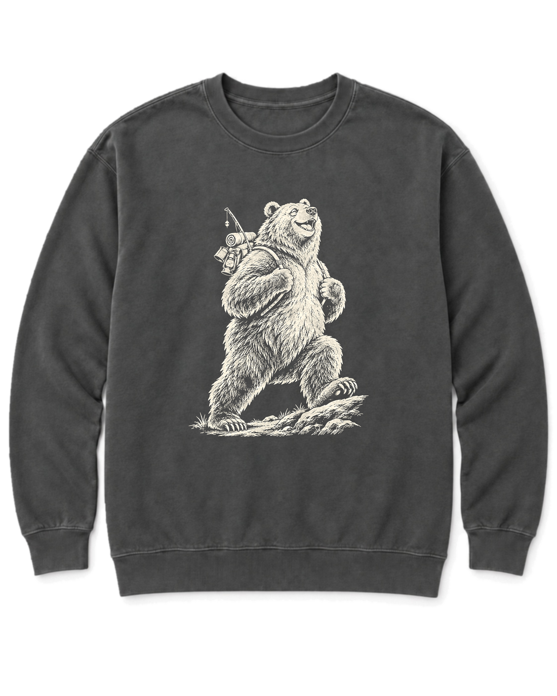 Tiny Backpack Grizzly Sweatshirt - Pepper