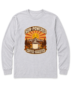 Sun-Powered, Coffee-Assisted Long Sleeve Shirt - Ash