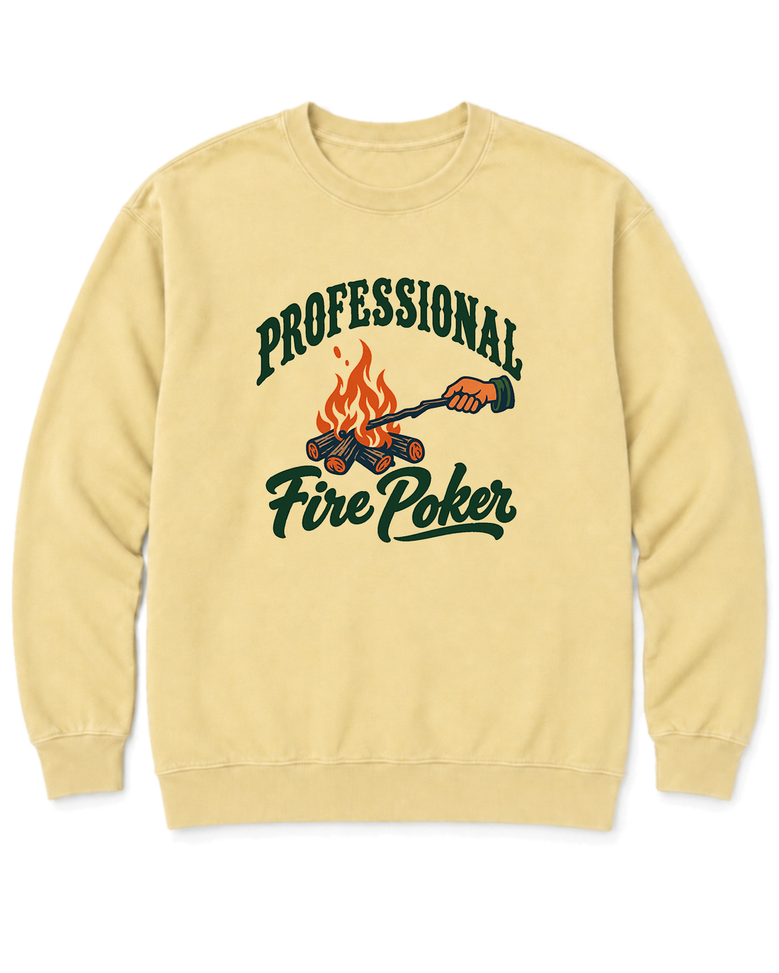 Professional Fire Poker Sweatshirt - Butter