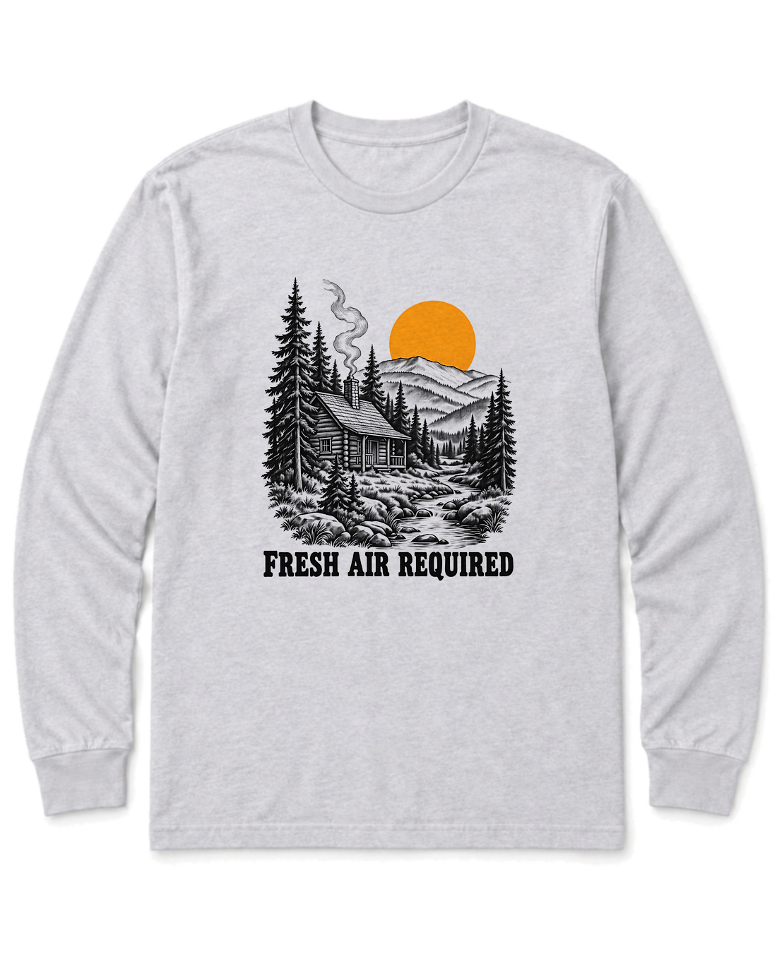 Fresh Air Required Long Sleeve Shirt - Ash