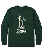 Follow the Blaze Long Sleeve Shirt - Forest Green