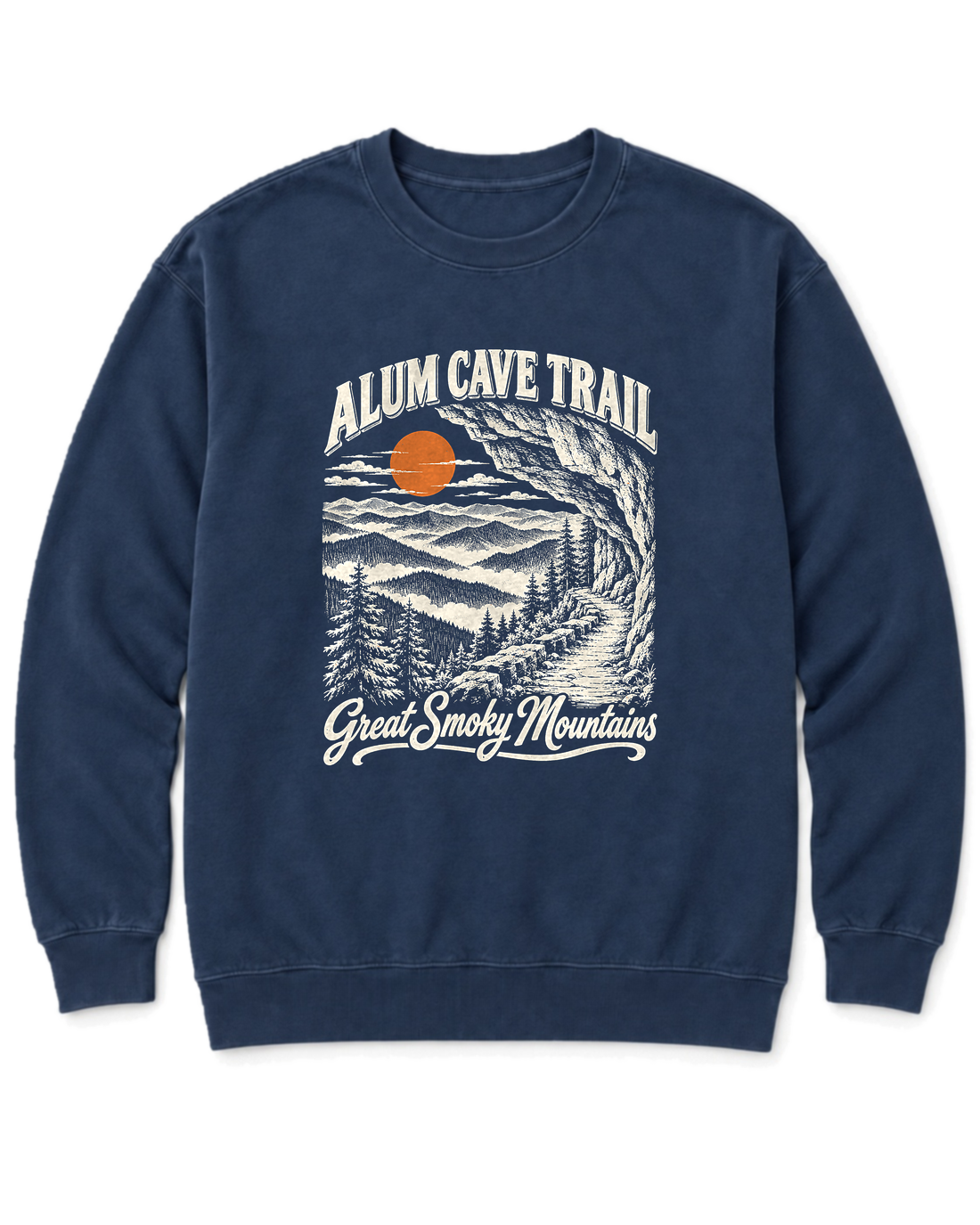 Alum Cave Trail Sweatshirt - True Navy