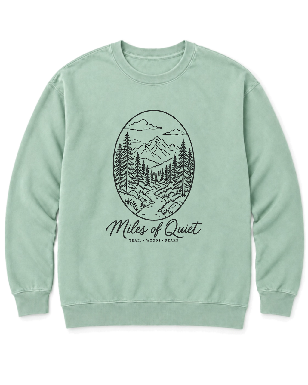 Miles of Quiet Sweatshirt - Chalky Mint