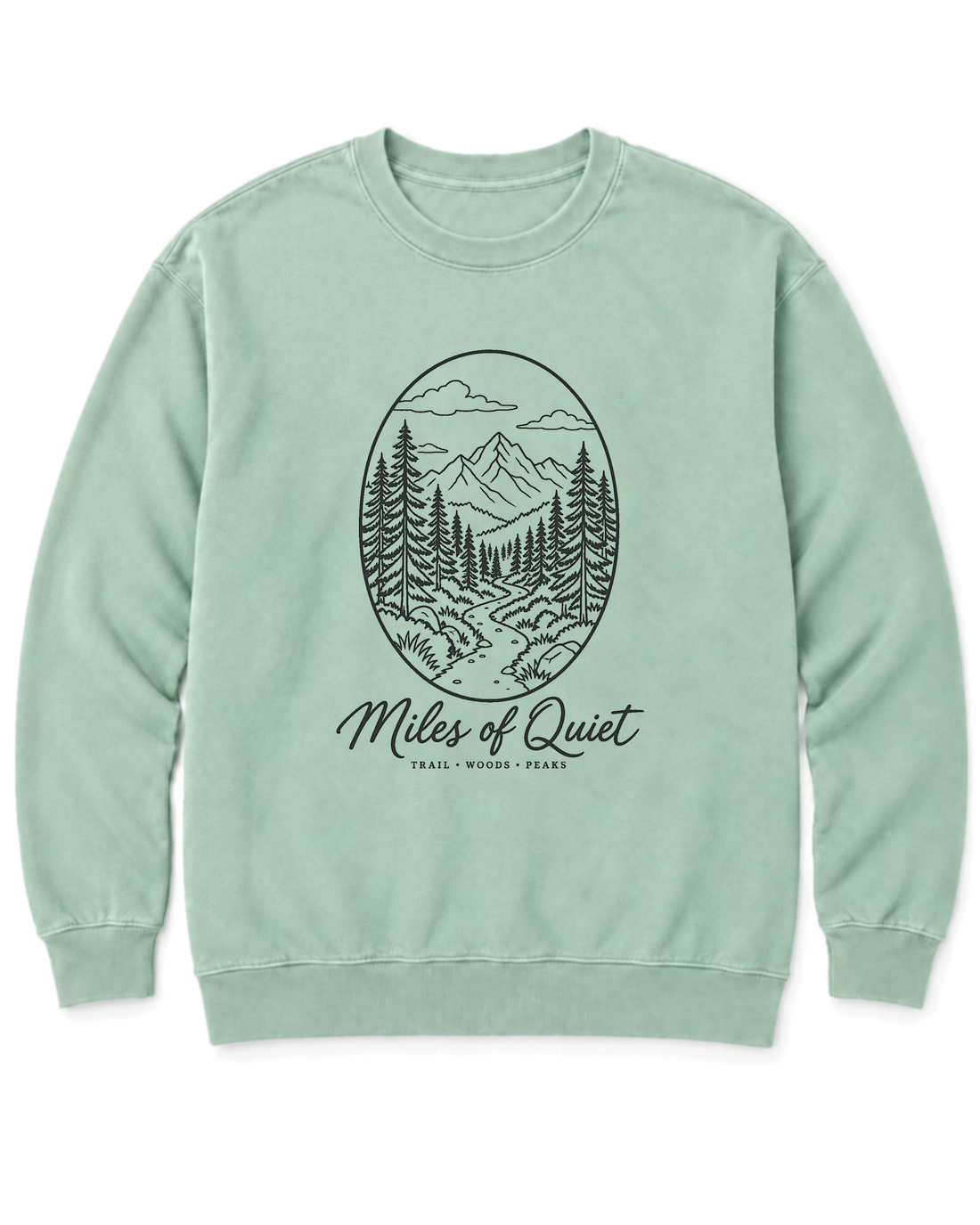 Miles of Quiet Sweatshirt - Chalky Mint