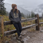 Hammock Hours Hoodie worn outdoors