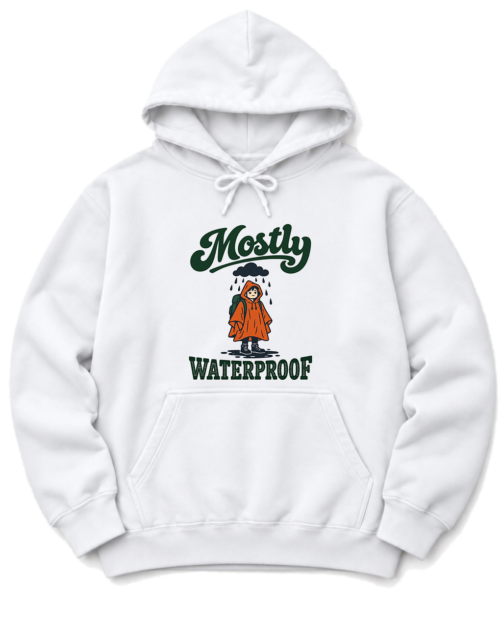 Mostly Waterproof Hoodie - White