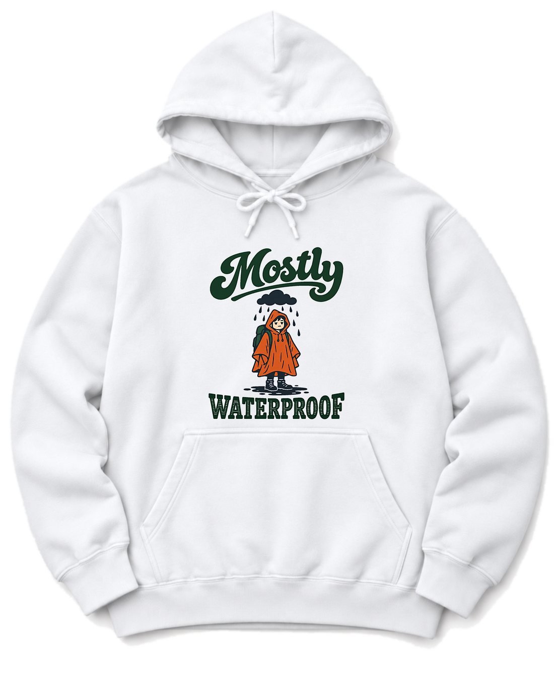 Mostly Waterproof Hoodie - White