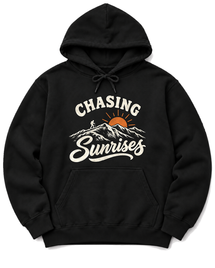 Chasing Sunrises Hoodie - Black