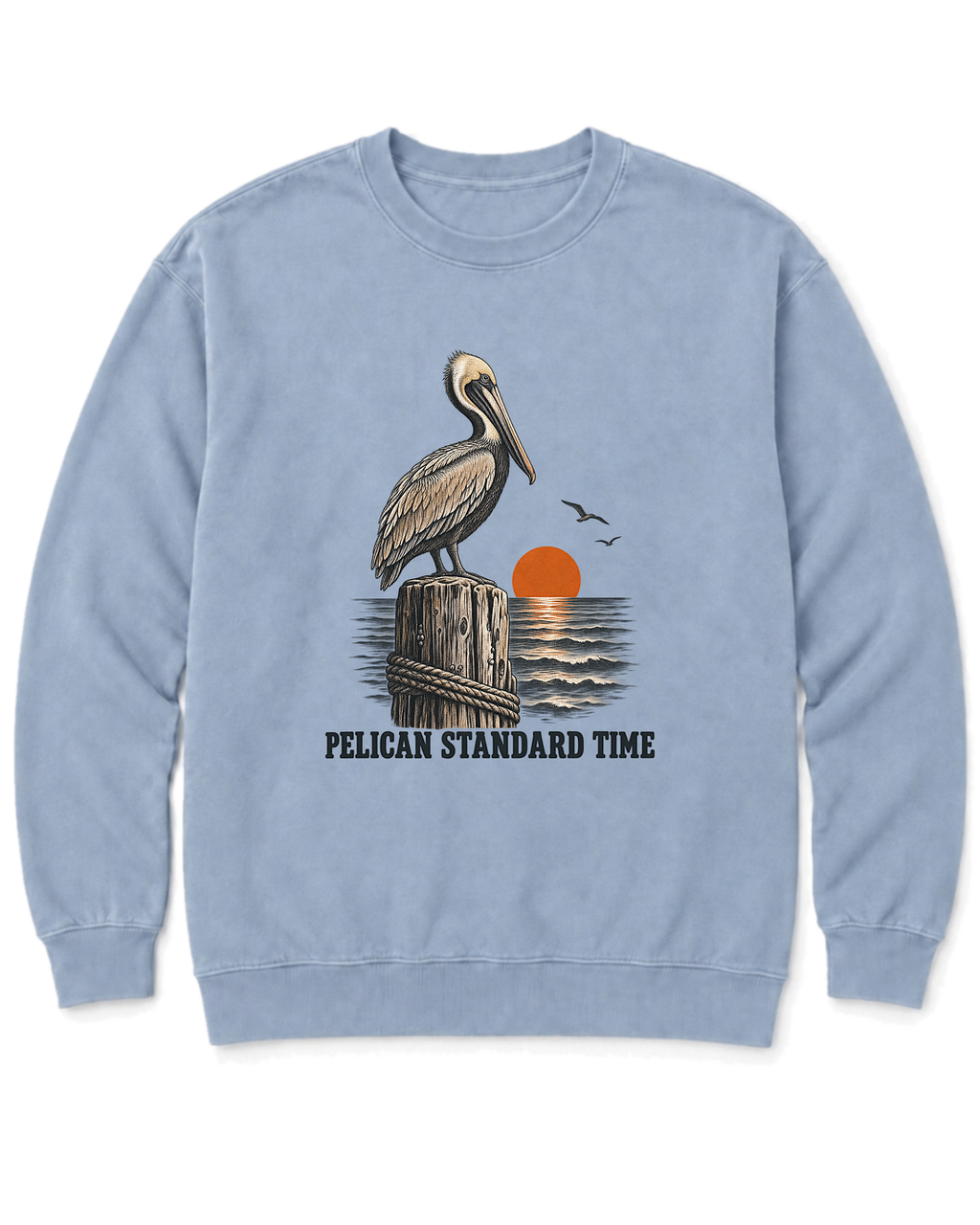 Pelican Standard Time Sweatshirt - Chambray