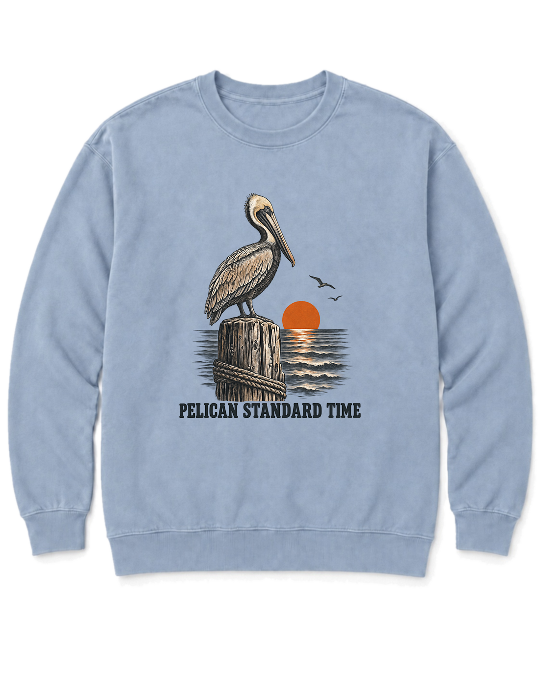 Pelican Standard Time Sweatshirt - Chambray