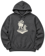 Upside-Down Map Hoodie - Dark Heather