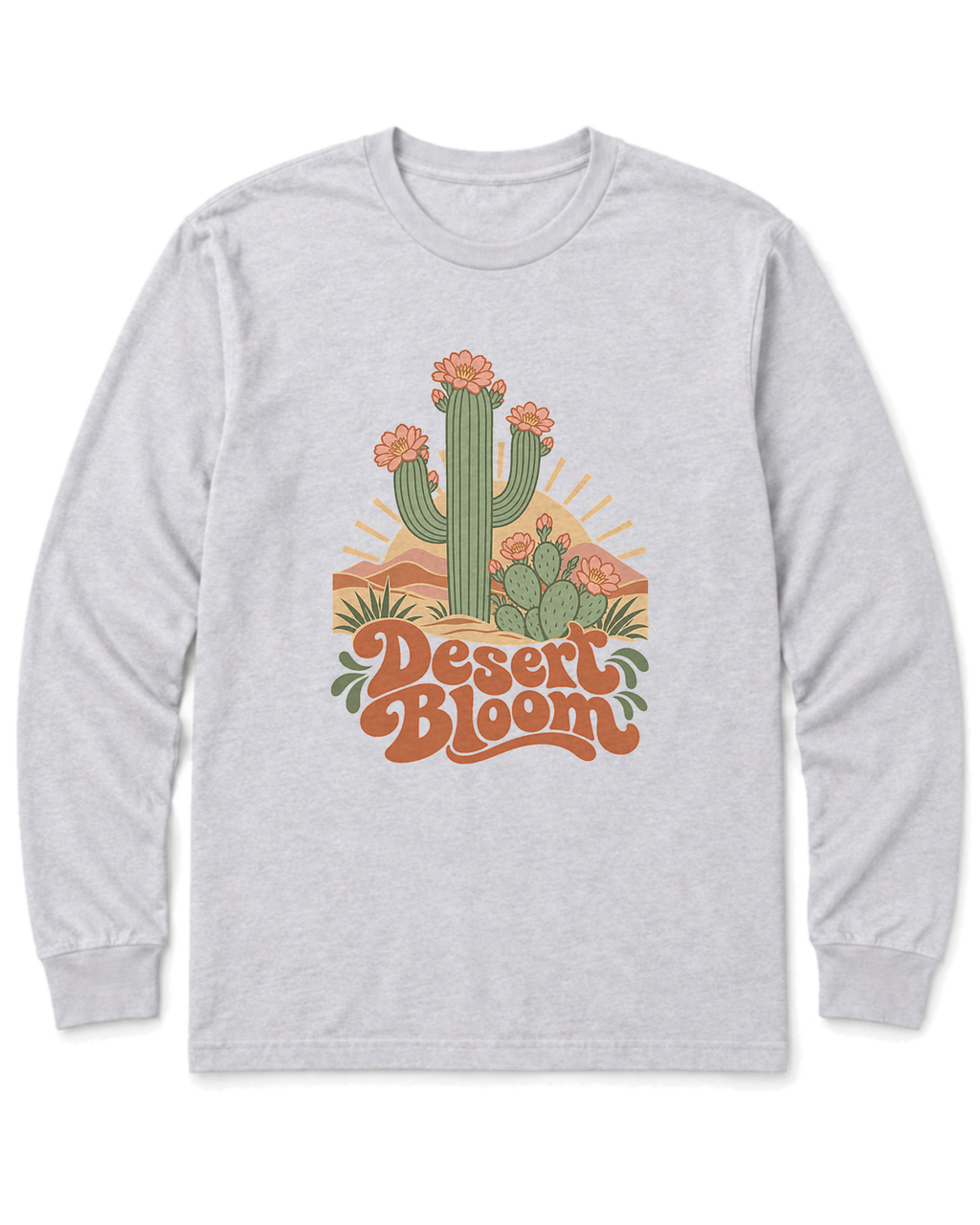 Desert Bloom Long Sleeve Shirt - Ash