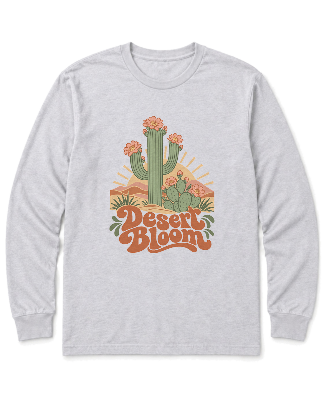 Desert Bloom Long Sleeve Shirt - Ash