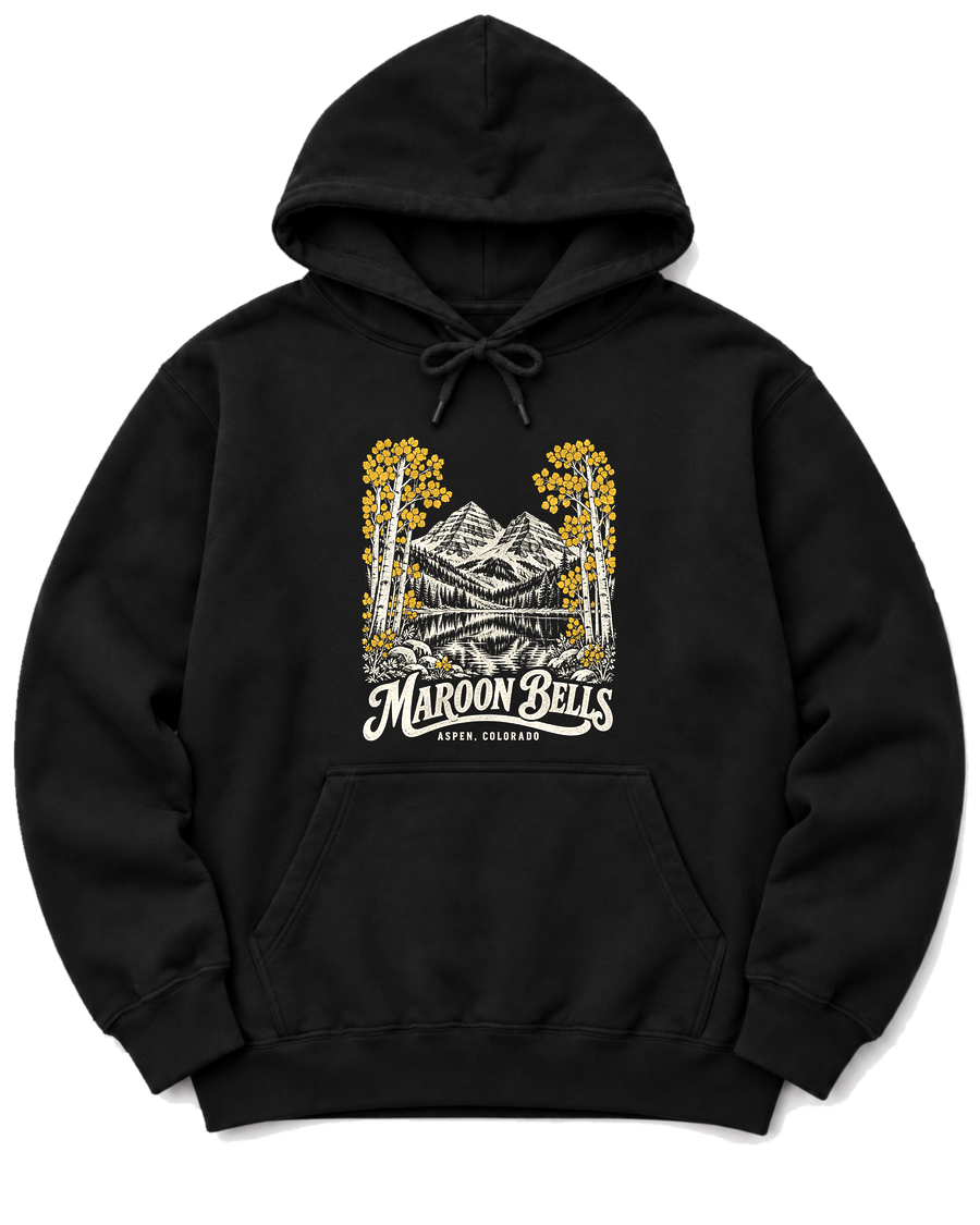 Maroon Bells Hoodie - Black