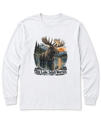 Big Lake, Small Worries Long Sleeve Shirt - White