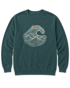 Ocean Wave Sweatshirt - Blue Spruce