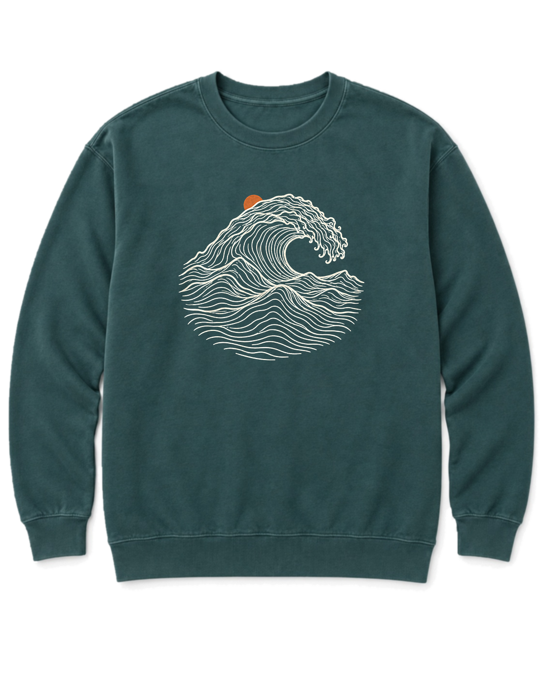 Ocean Wave Sweatshirt - Blue Spruce