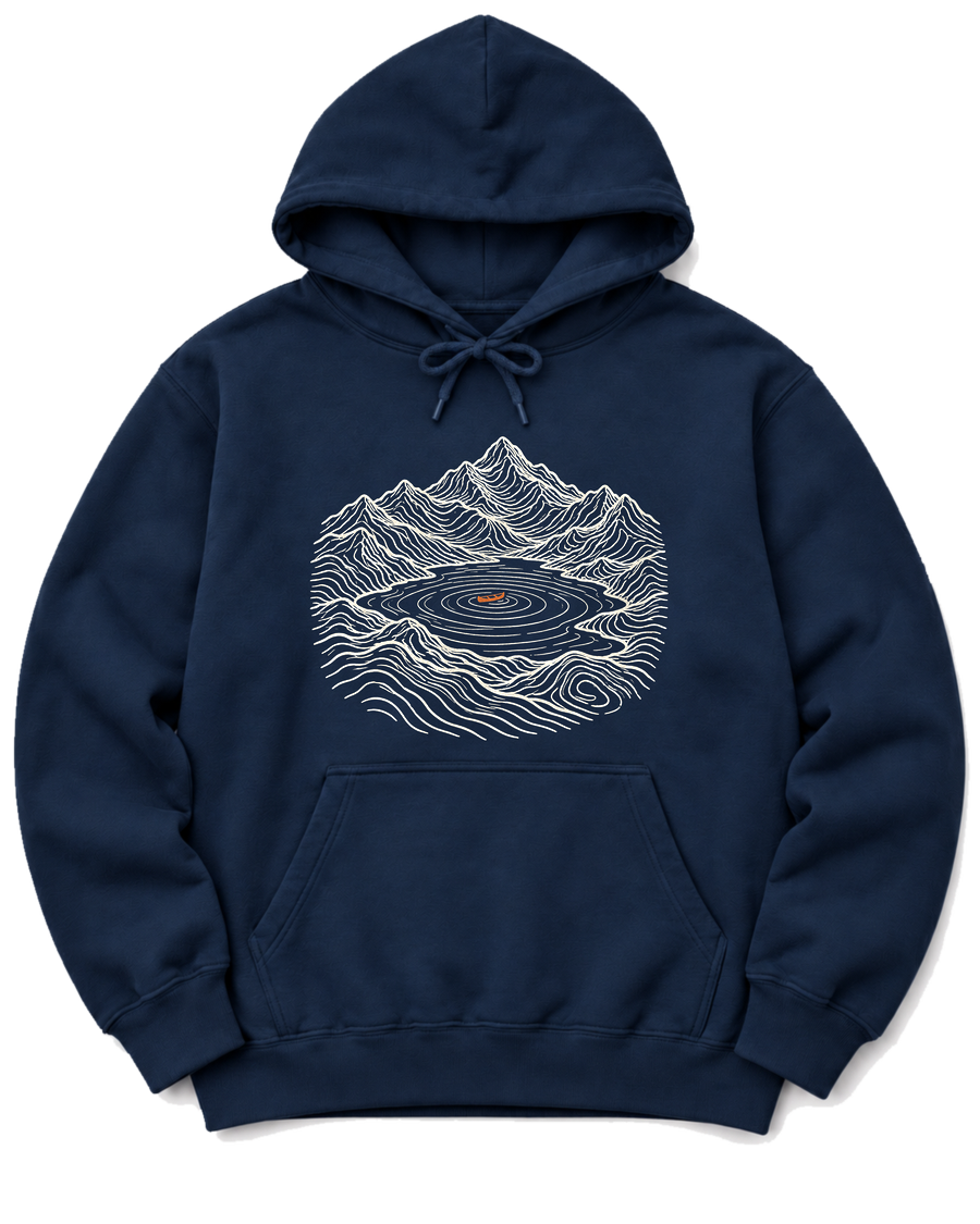 Lake Canoe Hoodie - Navy
